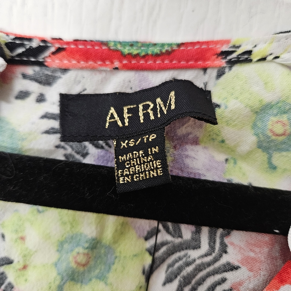 AFRM Revolve Collab Caprice Mini Dress in Summer Daisy Bouquet XS NEW - Picture 3 of 8